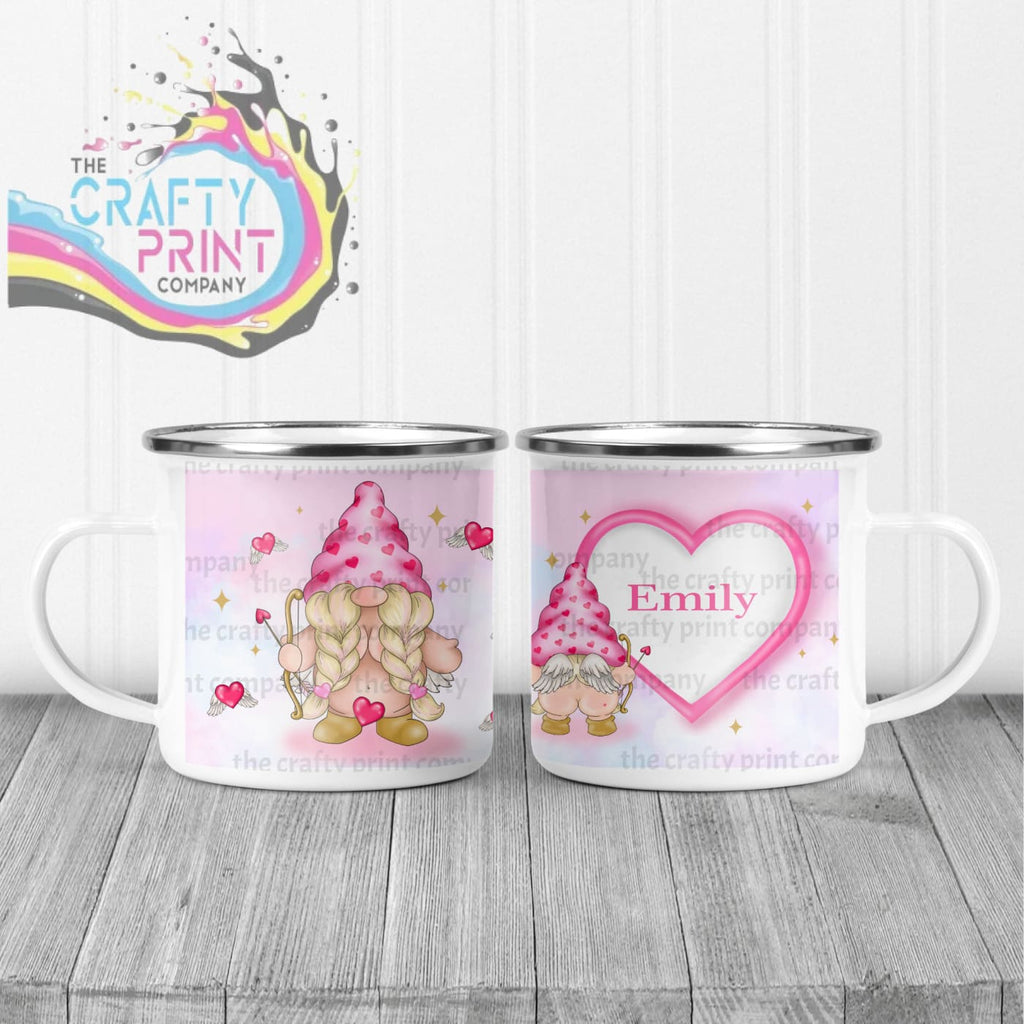 Personalised Cheeky Bum Cupid Female Gonk Mug - Enamel