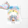 Personalised Dog Rainbow Bridge A5 Card - Greeting & Note