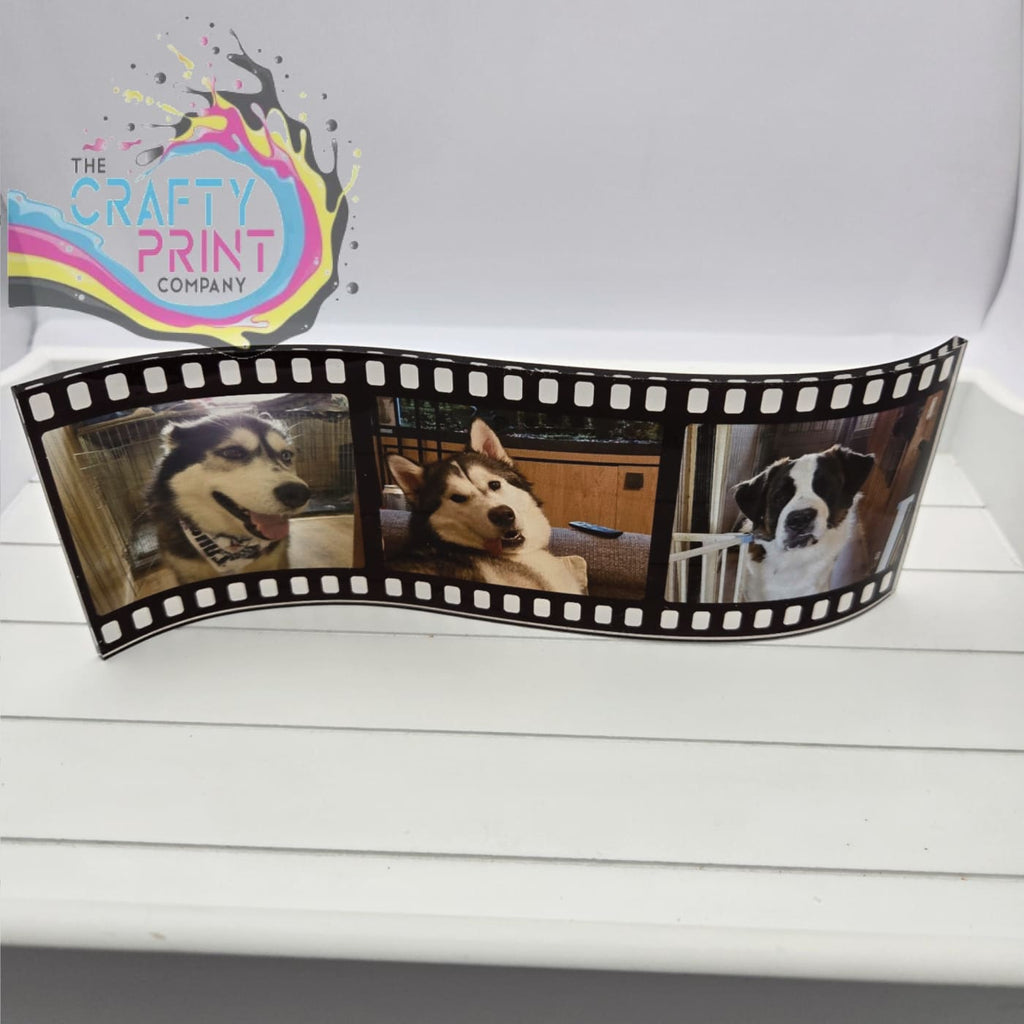 Personalised Freestanding Photo Film Strip Acrylic Plaque