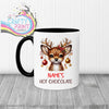 Personalised Hot Chocolate Reindeer Mug - 11oz Ceramic