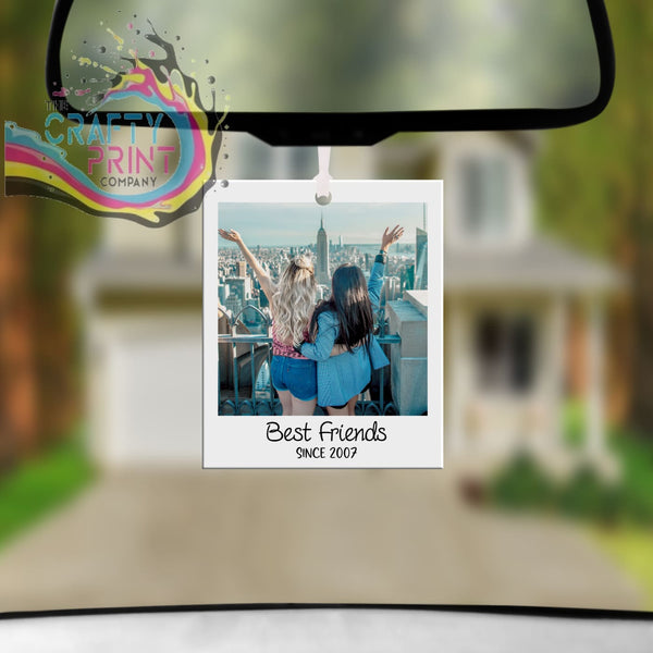 Personalised Photo Car Hanging Ornament - Single Sided