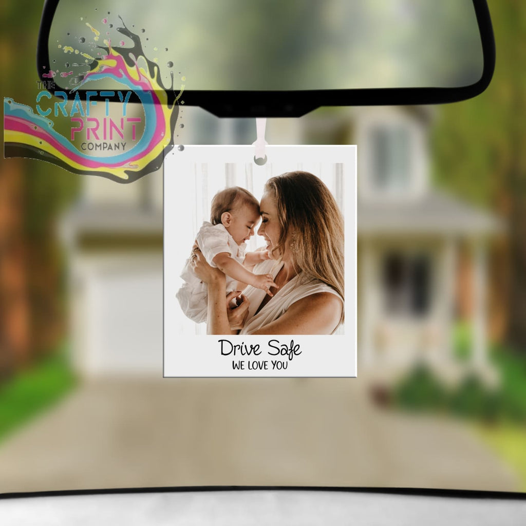 Personalised Photo Car Hanging Ornament - Single Sided