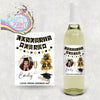 Personalised Photo Congrats Grad Bottle Sticker Label