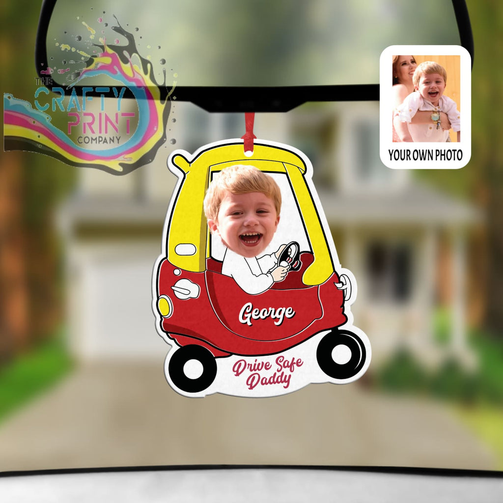 Personalised Red Car Shape Air Freshener - Vehicle