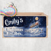 Personalised Santa Sleigh Christmas Eve Box Aluminium Sign