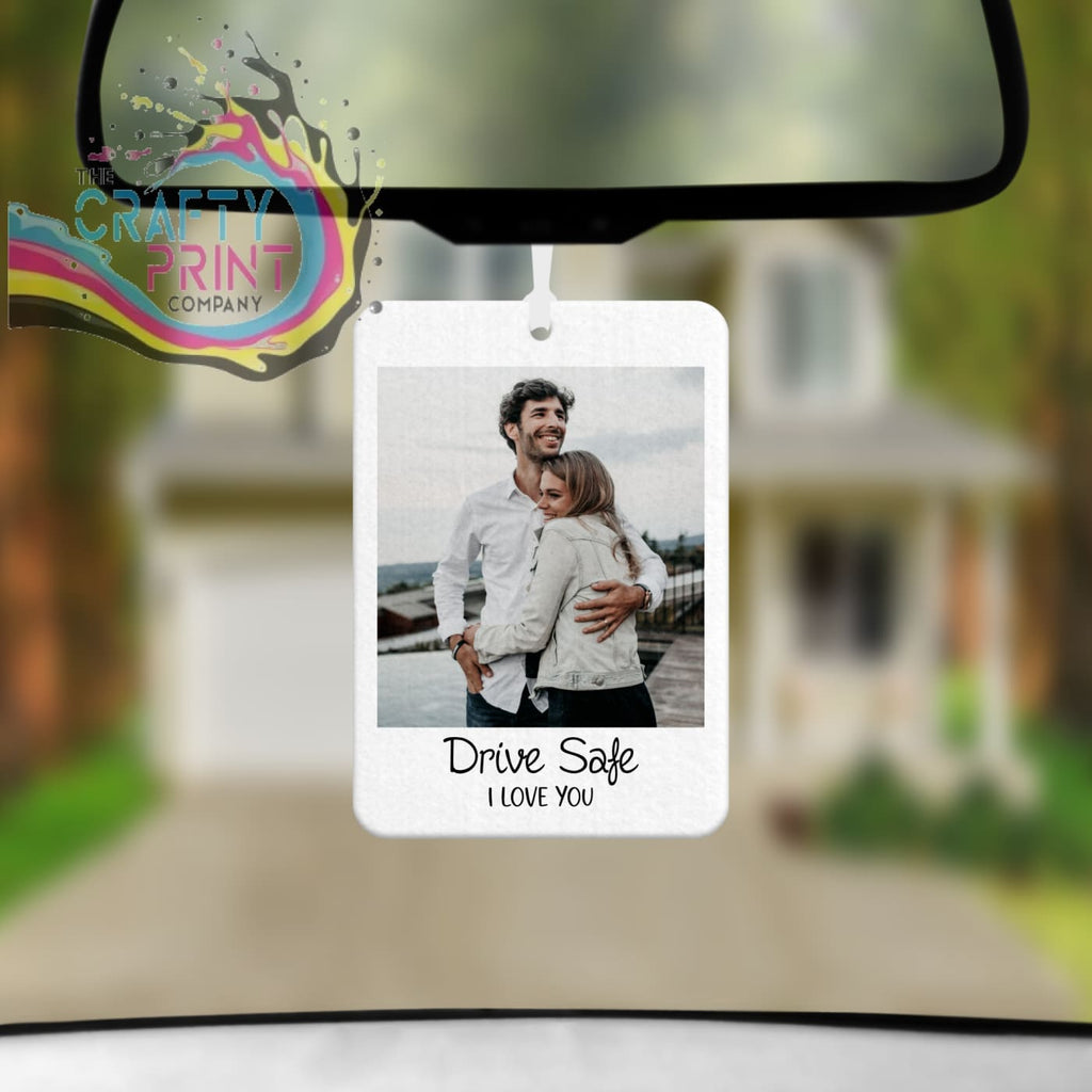 Personsalised Drive Safe Car Air Freshener with Fragrance