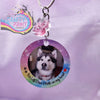 Photo Pet Memorial Keyring Clear Acrylic