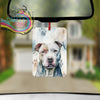 Pitbull Paw Print Car Air Freshener - Vehicle Fresheners