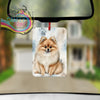 Pomeranian Paw Print Car Air Freshener - Vehicle Fresheners