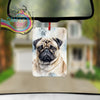 Pug Paw Print Car Air Freshener - Vehicle Fresheners