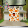 Pumpkin Spice Latte Design Car Air Freshener - Vehicle