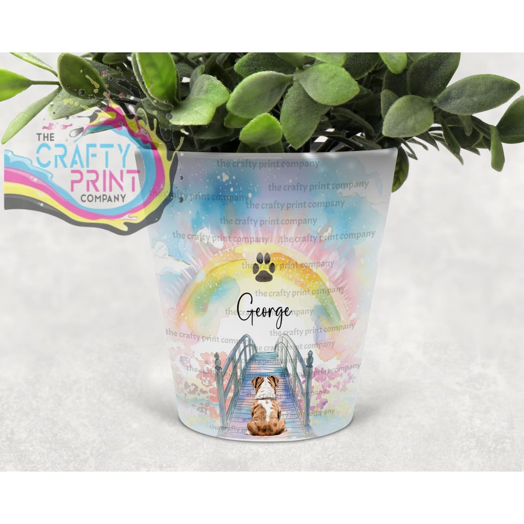 Rainbow Bridge Dog Memorial Plant Pot - Home & Garden >