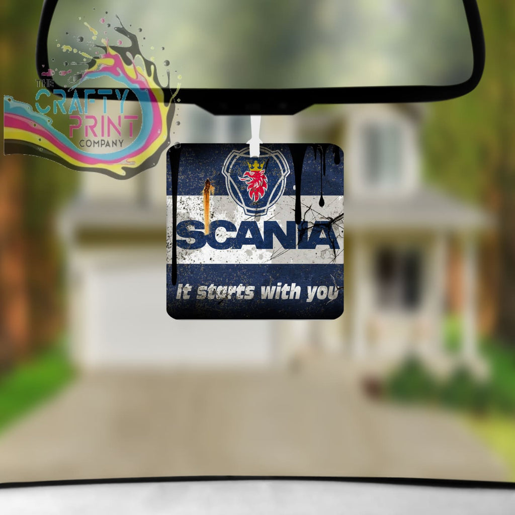 Scania Dirty Look Square Air Freshener with Fragrance