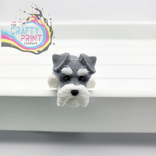 3D Printed Schnauzer Articulated Flexi Keyring/Fidget