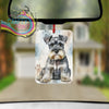 Schnauzer Paw Print Car Air Freshener - Vehicle Fresheners