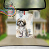 Shih Tzu Paw Print Car Air Freshener - Vehicle Fresheners