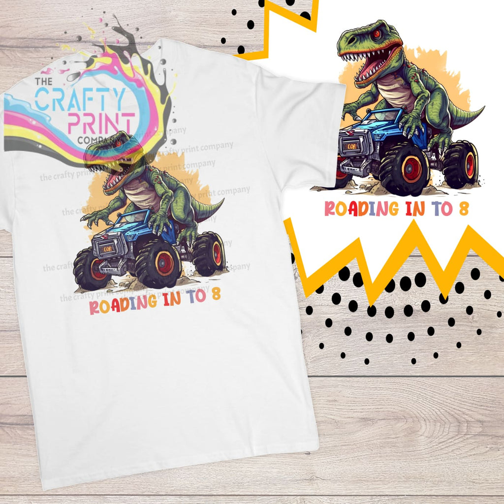 T-Rex Monster Truck Age Birthday Children’s T-shirt