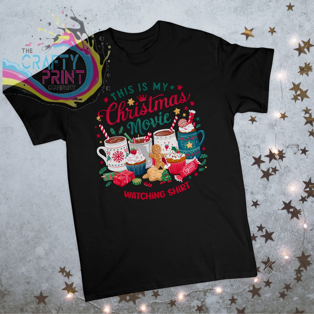 This is my Christmas Movie Watching T-shirt - Black