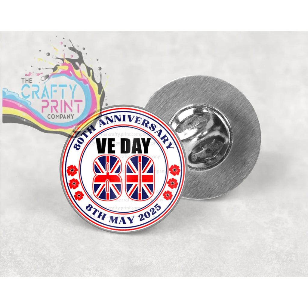 VE Day Lapel Pin Badge - & Pass Holders