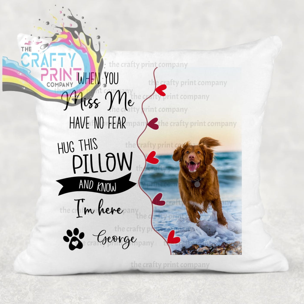 When you miss me have no fear Pet Memorial Cushion - Chair