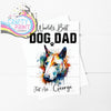 World’s Best Dog Dad Bull Terrier A5 Card - Greeting &