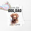 World’s Best Dog Dad Chocolate Labrador A5 Card