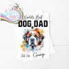 World’s Best Dog Dad St Bernard A5 Card - Greeting & Note