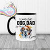 World’s Best Dog Dad St Bernard Mug - Black Handle &