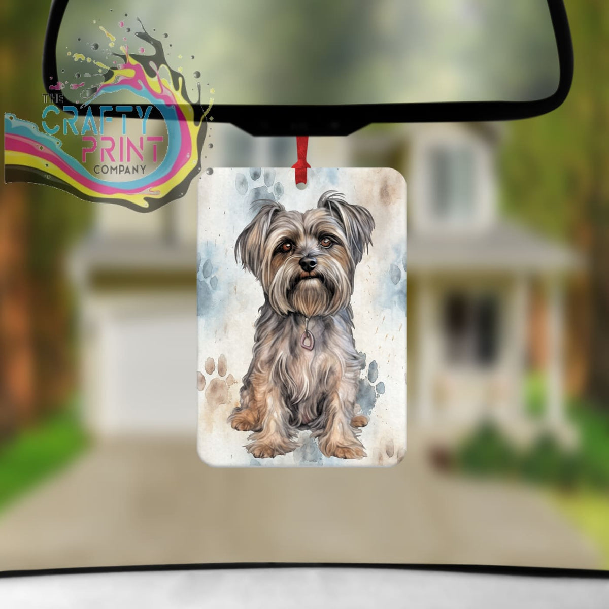 Yorkshire Terrier Paw Print Car Air Freshener – The Crafty Print Company