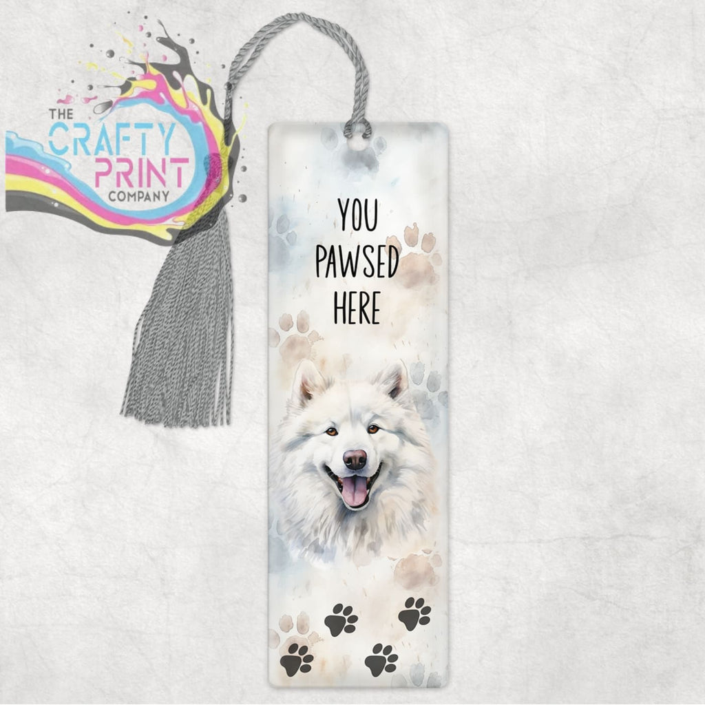 You pawsed here Samoyed Bookmark - Acrylic - Bookmarks