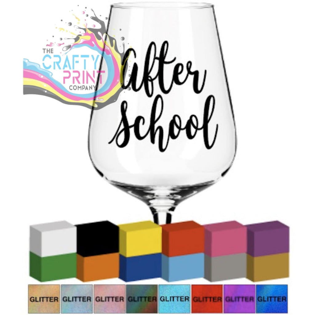 After School Glass / Mug / Cup Decal / Sticker - Decorative