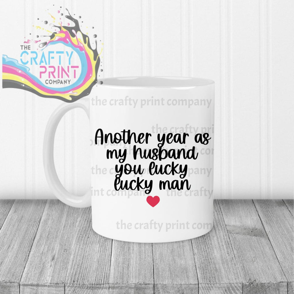 Another Year as my Husband Mug - White Handle & Inner - Mugs