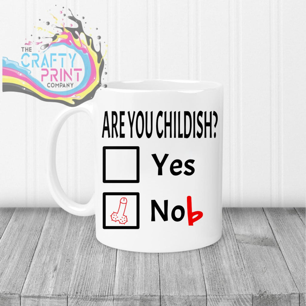 Are you Childish? Mug - White Handle & Inner - Mugs