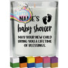 Baby Shower Personalised Candle Decal Vinyl Sticker