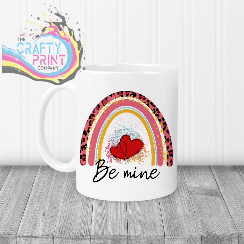 Be Mine Rainbow Mug - White Handle & Inner - Mugs