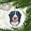 Bernese Mountain Dog Personalised Ceramic Ornament