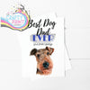 Best Dog Dad Ever Airedale Terrier A5 Card & Envelope