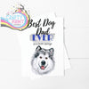 Best Dog Dad Ever Alaskan Malamute A5 Card & Envelope