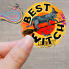 Best Witch Printed Sticker - Decorative Stickers