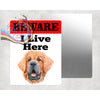 Beware Tibetan Mastiff Lives Here Aluminium Gate Sign