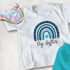 Big Sister Blue Rainbow Leopard Children’s T-shirt