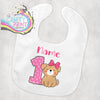 Birthday 1 Dog Personalised Baby Bib - & Toddler Clothing