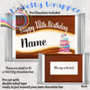 Birthday (Any Number) Cake Chocolate Bar Wrapper - Gift