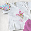 Birthday Girl Unicorn with Crown Children’s T-shirt