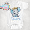 Blue Elephant Personalised Bodysuit - Baby One-Pieces