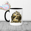 Born to Stand Out Giraffe Mug - Black Handle & Inner - Mugs