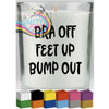 Bra Off Feet Up Bump Out Candle Decal Vinyl Sticker