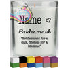 Bridesmaid Personalised Candle Decal Vinyl Sticker