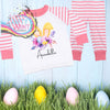 Bunny Ears with Flowers Eggs Personalised Toddler Pyjamas