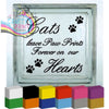 Cats leave Paw Prints Vinyl Decal Sticker - Decorative